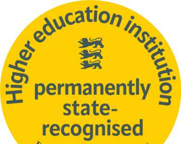 University as an institution, permanently recognized by the state, Baden-Württemberg.