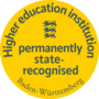 University as an institution, permanently recognized by the state, Baden-Württemberg.