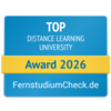Germany's most popular distance university, awarded in 2025 by FernstudiumCheck.de.