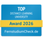 Germany's most popular distance university, awarded in 2025 by FernstudiumCheck.de.